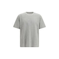 Saint Laurent Gray Cotton T-Shirt Saint Laurent