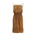 Saint Laurent Beige Polyester Casual Dress Saint Laurent