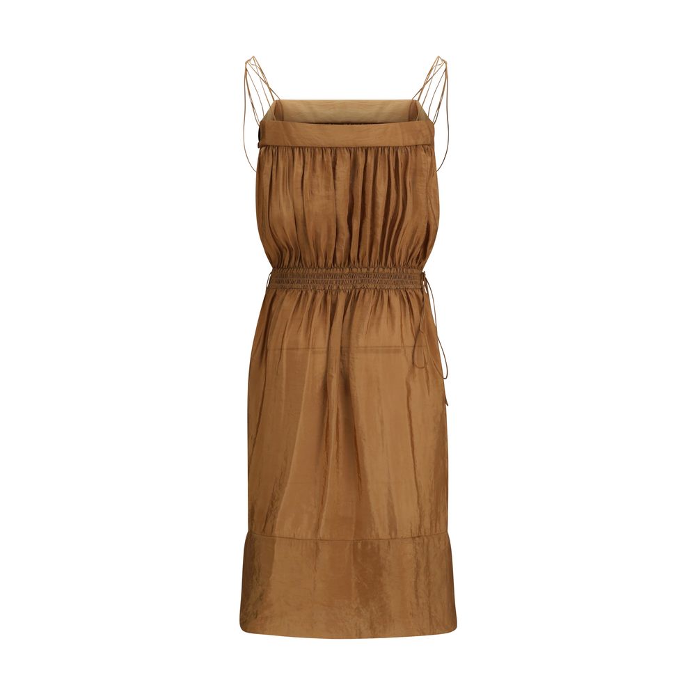 Saint Laurent Beige Polyester Casual Dress Saint Laurent