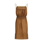 Saint Laurent Beige Polyester Casual Dress Saint Laurent