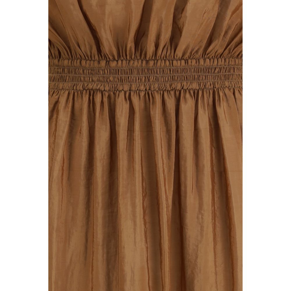 Saint Laurent Beige Polyester Casual Dress Saint Laurent