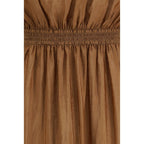 Saint Laurent Beige Polyester Casual Dress Saint Laurent