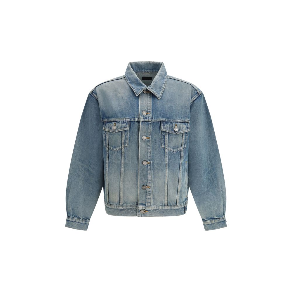 Saint Laurent Blue Cotton Denim Jacket Saint Laurent
