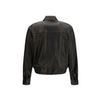 Saint Laurent Black Lamb Ovis Aries Aries Leather Jacket Saint Laurent