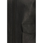Saint Laurent Black Lamb Ovis Aries Aries Leather Jacket Saint Laurent