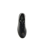 Valentino Garavani Black Calf Leather Bos Taurus Sneakers Valentino Garavani