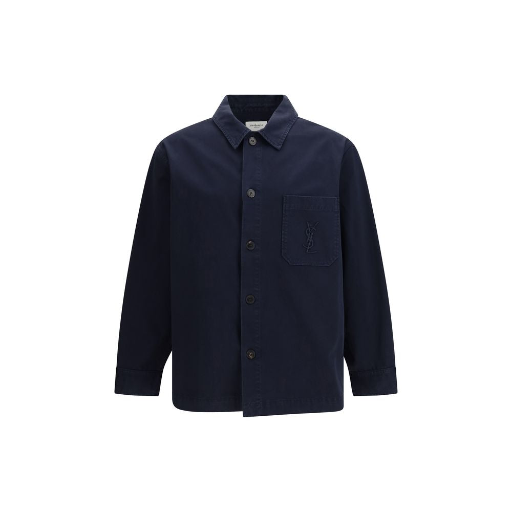 Saint Laurent Blue Cotton Denim Jacket Saint Laurent
