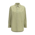Saint Laurent Bicolor Cotton Pattern Shirt Saint Laurent