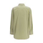 Saint Laurent Bicolor Cotton Pattern Shirt Saint Laurent
