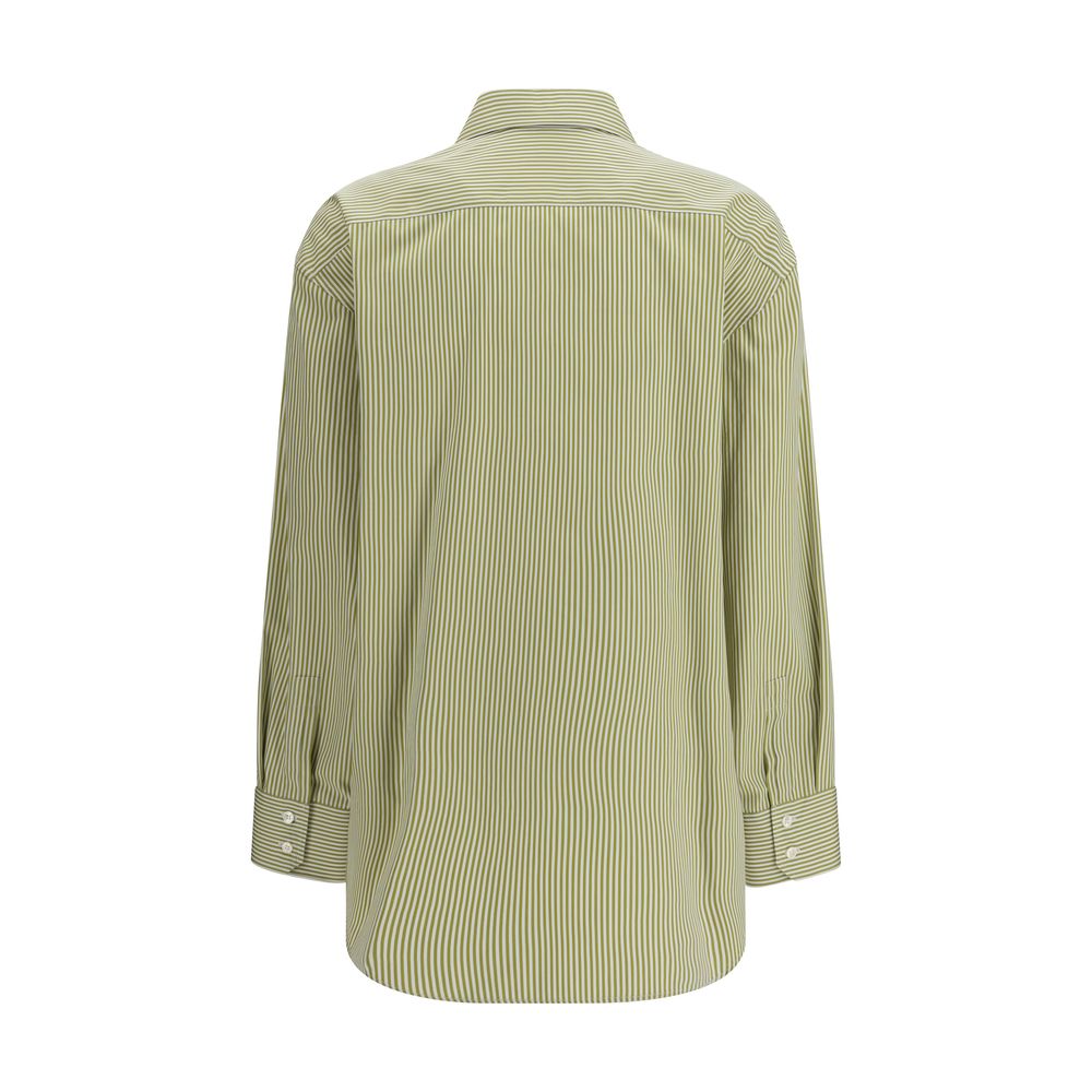 Saint Laurent Bicolor Cotton Pattern Shirt Saint Laurent