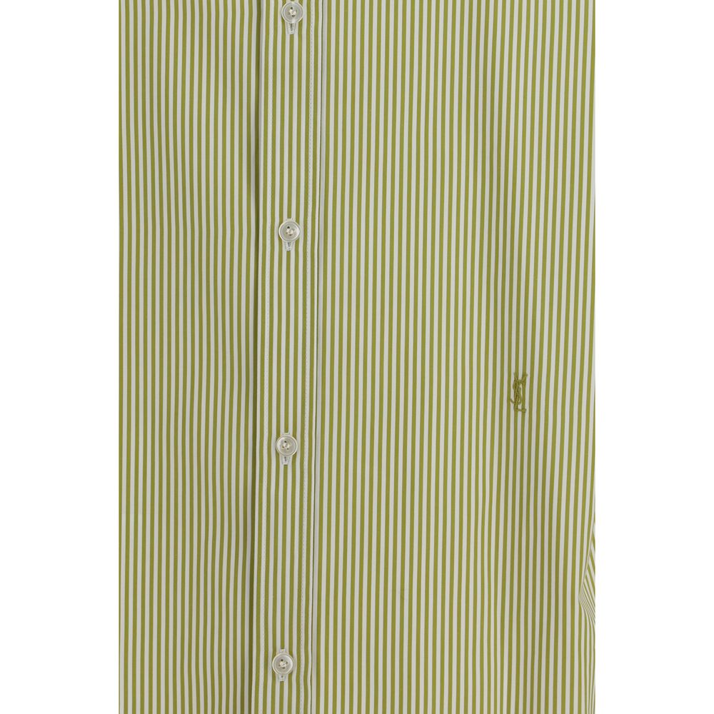 Saint Laurent Bicolor Cotton Pattern Shirt Saint Laurent