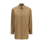 Saint Laurent Beige Cotton Dress Shirt Saint Laurent