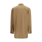 Saint Laurent Beige Cotton Dress Shirt Saint Laurent