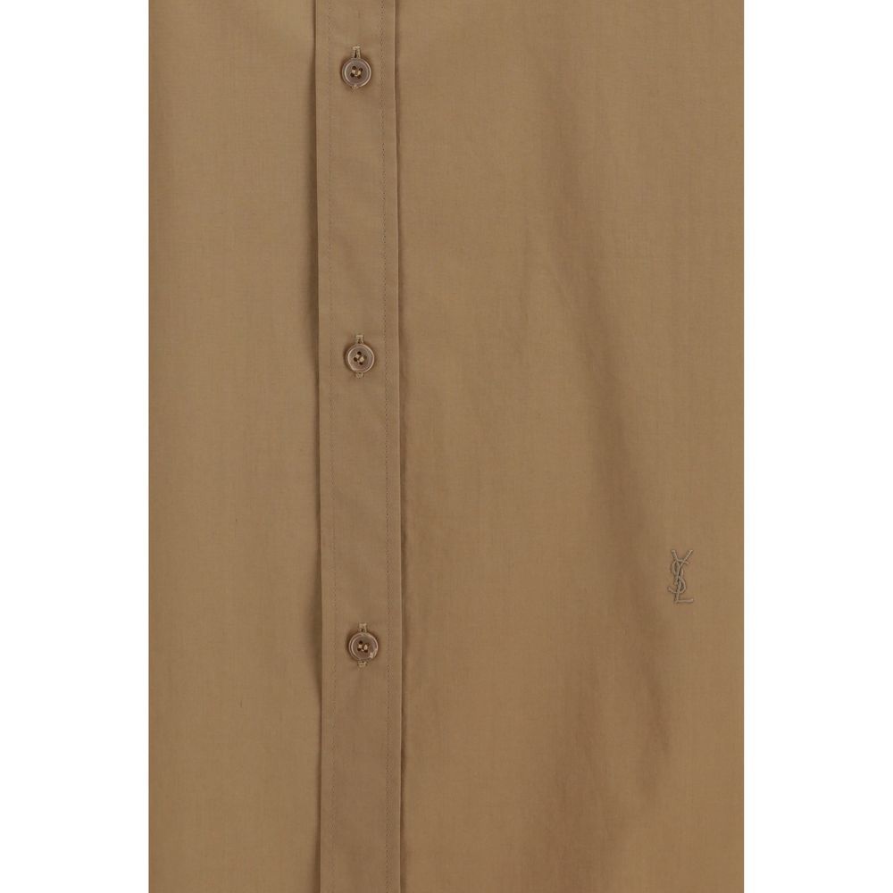 Saint Laurent Beige Cotton Dress Shirt Saint Laurent