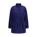 Fendi Blue Cotton Parka Fendi