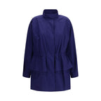 Fendi Blue Cotton Parka Fendi