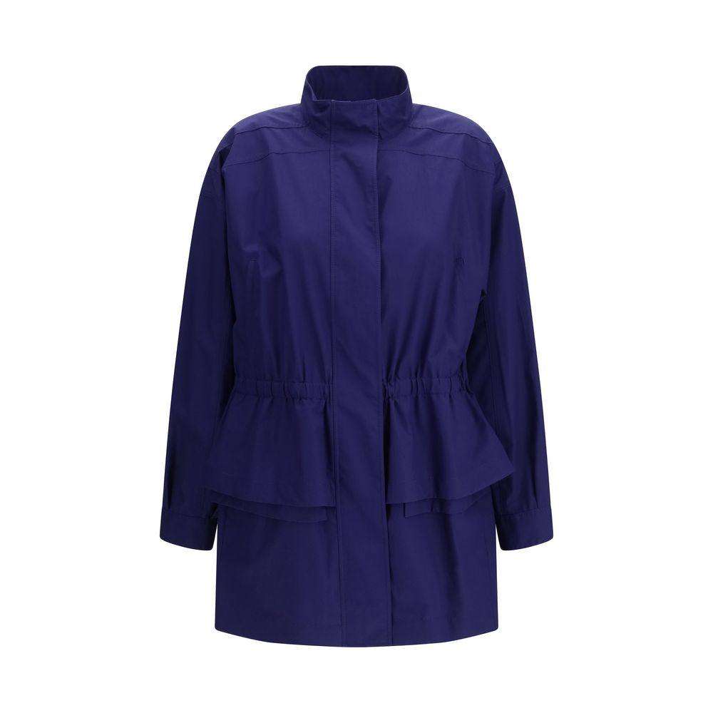 Fendi Blue Cotton Parka Fendi