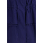Fendi Blue Cotton Parka Fendi