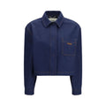 Fendi Blue Cotton Denim Jacket Fendi