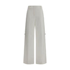 Fendi White Cotton Pants Fendi