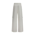 Fendi White Cotton Pants Fendi
