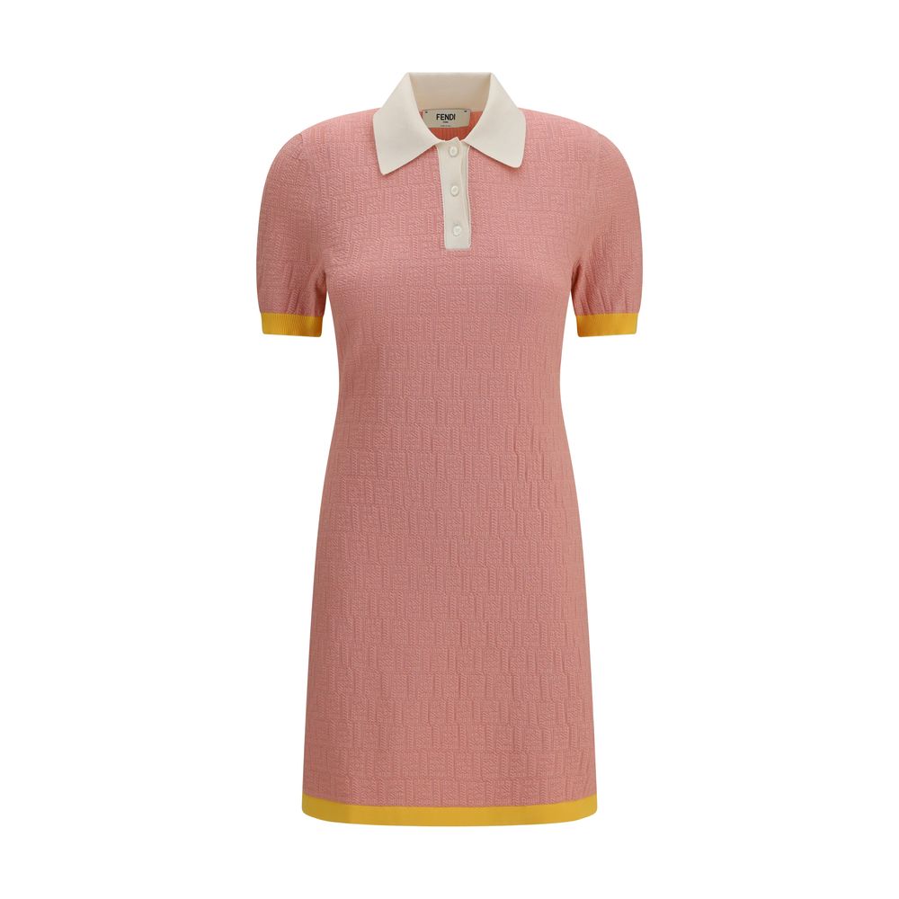 Fendi Multicolor Polyamide Casual Dress Fendi