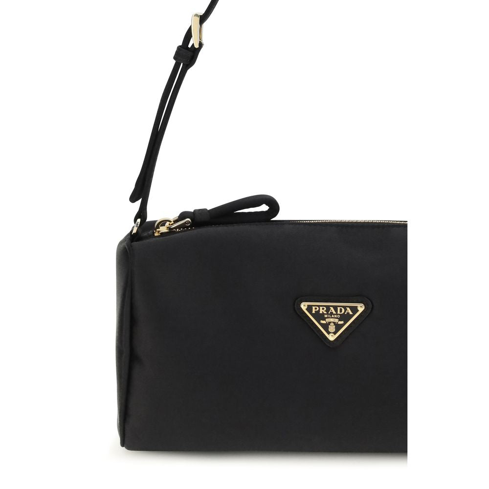 Prada Black Silk Shoulder Bag Prada