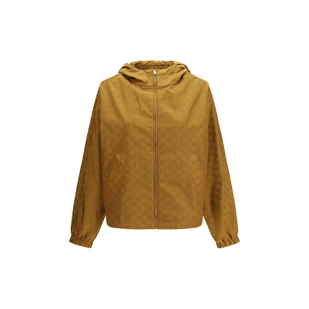 Gucci Beige Nylon Shell Jacket Gucci