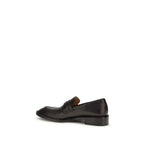 Versace Black Calf Leather Bos Taurus Slip-On Loafers Versace
