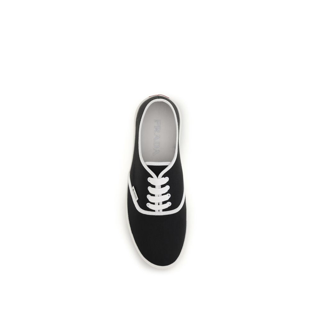 Prada Black Cotton Athletic Sneakers Prada