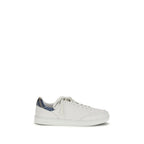 Burberry White Calf Leather Bos Taurus Low Top Sneakers Burberry