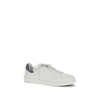Burberry White Calf Leather Bos Taurus Low Top Sneakers Burberry