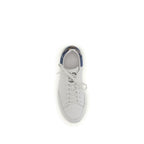 Burberry White Calf Leather Bos Taurus Low Top Sneakers Burberry