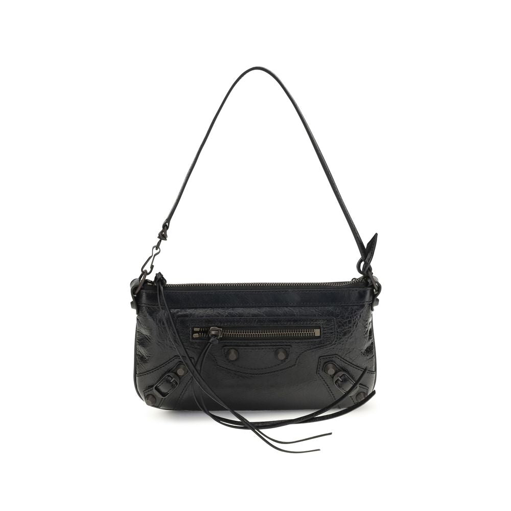 Balenciaga Black Lamb Ovis Aries Aries Shoulder Bag Balenciaga