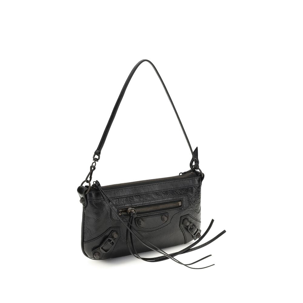 Balenciaga Black Lamb Ovis Aries Aries Shoulder Bag Balenciaga