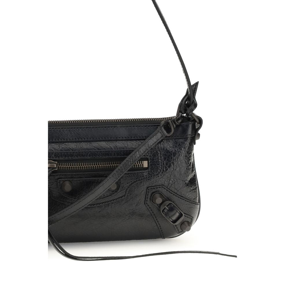 Balenciaga Black Lamb Ovis Aries Aries Shoulder Bag Balenciaga