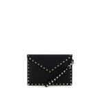 Valentino Garavani Black Calf Leather Bos Taurus Accessories Valentino Garavani