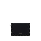 Valentino Garavani Black Calf Leather Bos Taurus Accessories Valentino Garavani