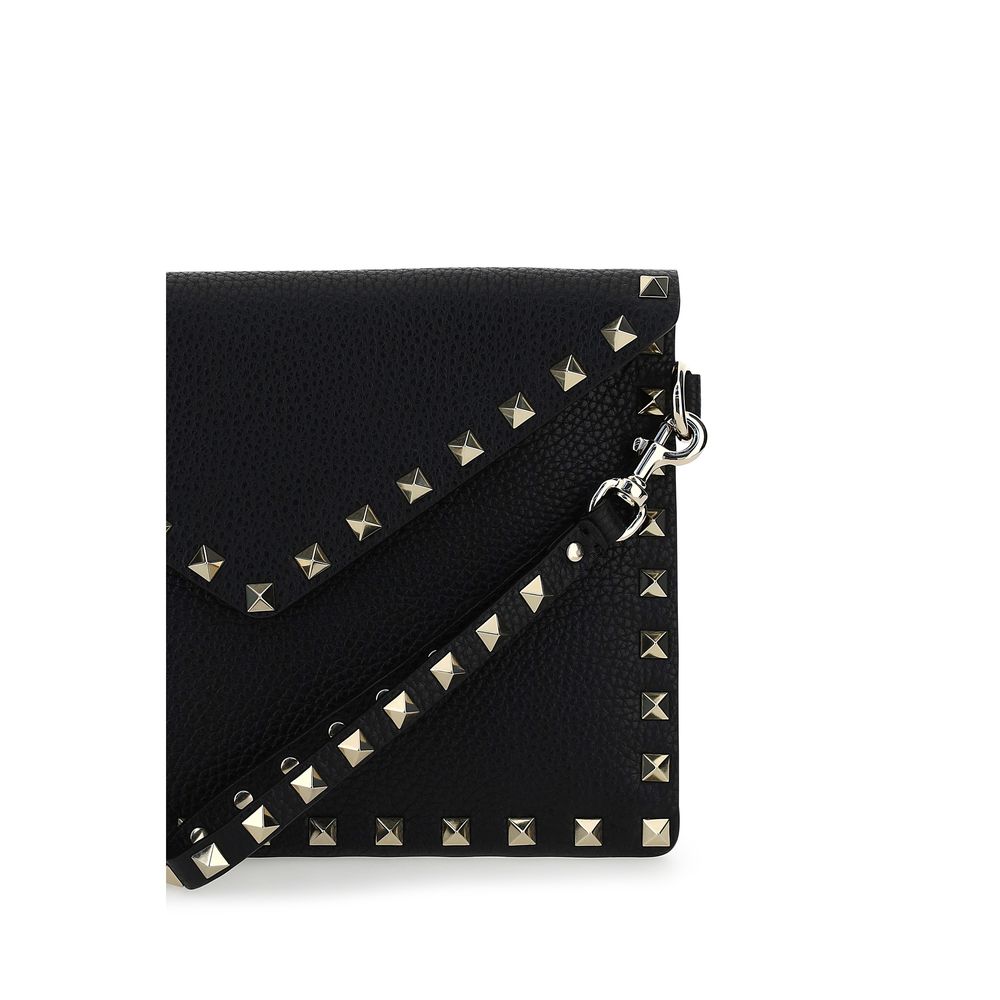 Valentino Garavani Black Calf Leather Bos Taurus Accessories Valentino Garavani