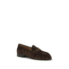 Valentino Garavani Brown Calf Leather Bos Taurus Slip-On Loafers Valentino Garavani