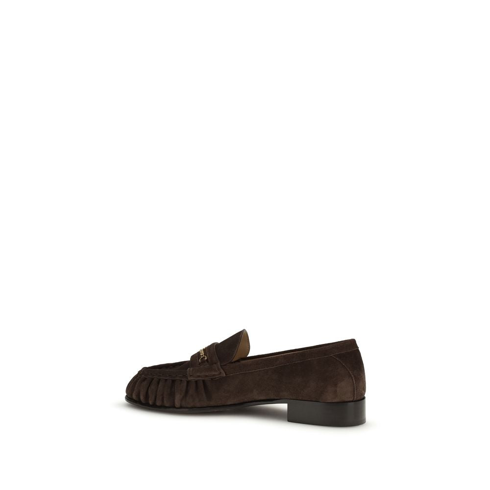 Valentino Garavani Brown Calf Leather Bos Taurus Slip-On Loafers Valentino Garavani