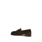 Valentino Garavani Brown Calf Leather Bos Taurus Slip-On Loafers Valentino Garavani