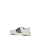 Valentino Garavani White Calf Leather Bos Taurus Low Top Sneakers Valentino Garavani