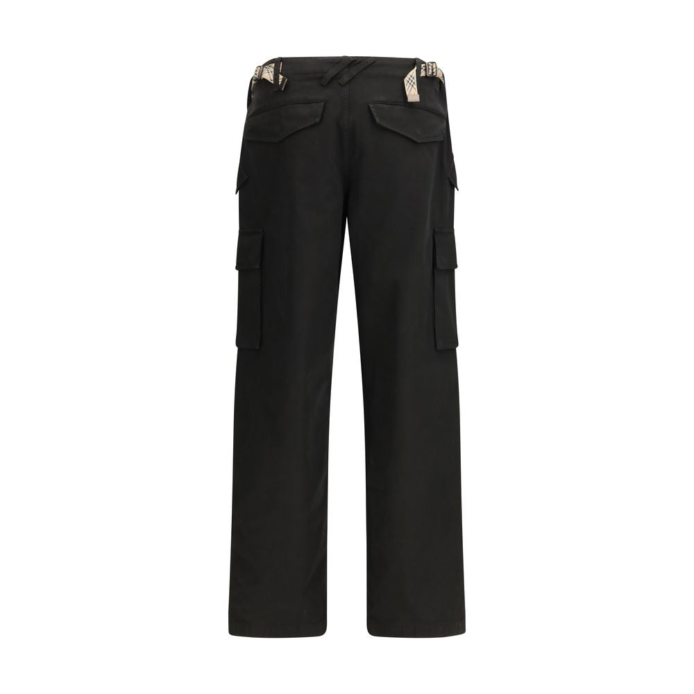 Burberry Black Cotton Cargo Pants Burberry