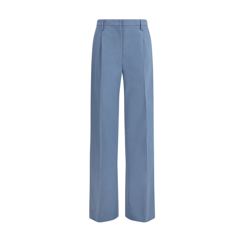 Prada Blue Cotton Chino Pants Prada