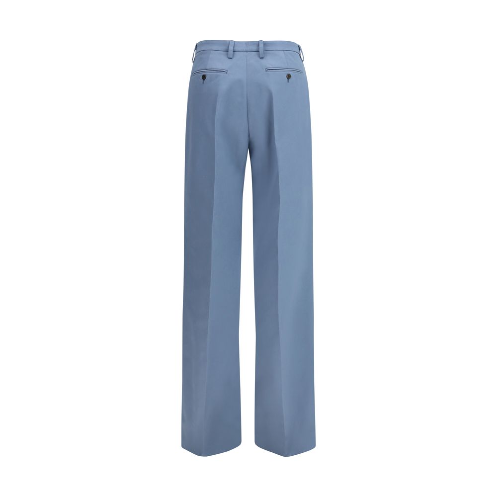 Prada Blue Cotton Chino Pants Prada