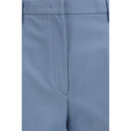 Prada Blue Cotton Chino Pants Prada