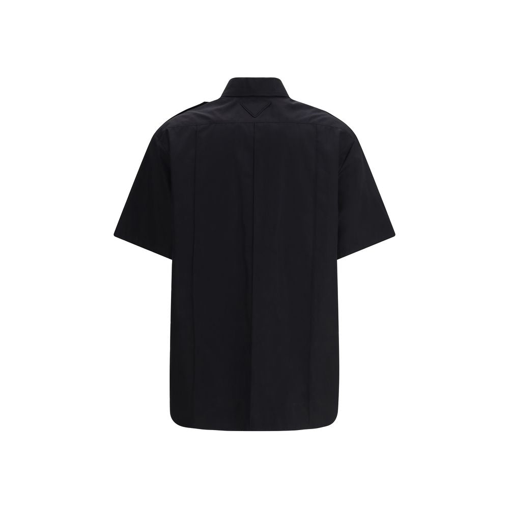 Prada Black Cotton Shortsleeve Shirt Prada