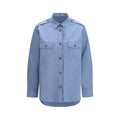 Prada Blue Cotton Dress Shirt Prada