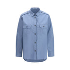 Prada Blue Cotton Dress Shirt Prada